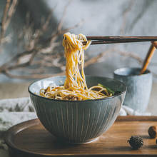 ANTOWALL японский стиль ретро Керамическая пигментированная миска для лапши Ramen большая миска для приготовления пищи 2024 - купить недорого