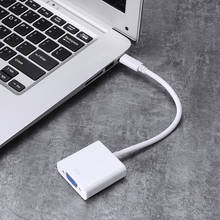 Adaptador de Cable USB-C tipo C 3,1 a VGA para MacBook/Chromebook/Dell/Lenovo/HP, Mini Monitor/proyector/PC, convertidor de vídeo externo 2024 - compra barato