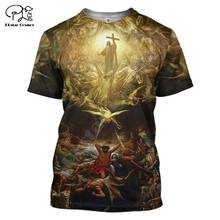 PLstar Cosmos Christian Catholic Jesus Retro Streetwear 3DPrint Summer Casual Funny T-shirts Short sleeves Unisex Men/women A5 2024 - buy cheap