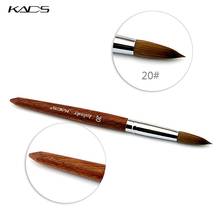 20# 100% Red Wood Handle Kolinsky Sable Nail Art Brush Manicure Tools Nail Art Brush For Nails Painting UV Gel Nails Brushes 2024 - buy cheap