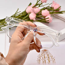 Gafas ópticas transparentes con montura completa para mujer, lentes graduadas de acetato, a la moda, cuadradas 2024 - compra barato