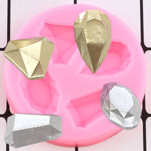 3D Craft Gem Silicone Molds Diamond Candy Chocolate Gumpaste   Mold DIY Wedding Cupcake Topper Fondant Cake Decorating Tools 2024 - buy cheap
