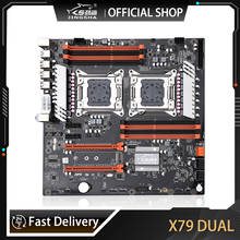 Placa-mãe com processador dual x79, placa mãe com modelo usb 2011, usb 3.0, sata3, pci-e, dual xeon 2024 - compre barato