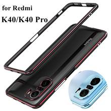 Case for Xiaomi Redmi K40 Deluxe bumper Ultra Thin aluminum Case for Xiaomi Redmi K40 Pro + 2 Film ( Front + Rear ) 2024 - buy cheap