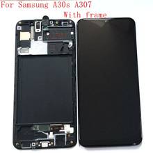 2019 oled For Samsung Galaxy A30S A307 A307F/DS SM-A307FN/DS SM-A307G/DS Lcd screen Display Touch Glass Frame Full 2024 - buy cheap