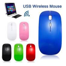 Mouse óptico silencioso sem fio 2.4ghz, portátil, ergonômico, usb, para computadores e notebooks 2024 - compre barato