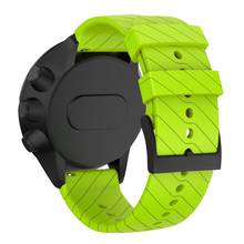 Eieuuk pulseira de relógio de silicone, compatível com suunto 9/9 baro, bracelete de cobre esportivo, pulseira de smartwatch 2024 - compre barato