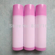 50PCS/LOT 5ML Empty Lipstick Tube,White+pink cap Makeup Lip Gloss Container,Sample Cosmetic Lip Balm Sub-bottling HZ18 2024 - buy cheap