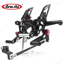 Arashi-reposapiés ajustable para APRILIA RSV4 R, 2009, 2010, 2011, CNC, estriberas para Rider, estriberas para reposapiés RSV4R 09-12 2024 - compra barato