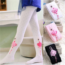 Meia-calça infantil de algodão para meninas, meias-calças quentes com estampa de flor para crianças de 1-10 anos 2024 - compre barato