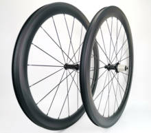 700C 50mm depth 25mm width Road carbon wheels   clincher/tubular carbon wheelset with Powerway R36 hubs ,UD matte finish 2024 - buy cheap