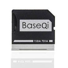 BaseQi алюминиевый стелс-накопитель Micro SD/TF карта адаптер SD кард-ридер для Dell XPS 13" 2024 - купить недорого