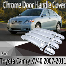 Для Toyota Camry Daihatsu Altis XV40 2007 ~ 2011 Стайлинг наклейки украшение хромированная дверная ручка Крышка Ремонт автомобильные аксессуары 2024 - купить недорого