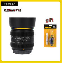 Kamlan-cámara portátil sin espejo F1.8 de 21mm, lente de enfoque fijo Manual, impermeable, EOS-M para Canon, Sony E, Fuji FX/ M4/3 2024 - compra barato