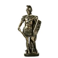Estatuilla de soldado romano antiguo de Scaled, estatua de espadachín de resina hecha a mano, monarca de guerra, adorno artesanal para decoración de habitación, colección de arte 2024 - compra barato