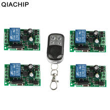 QIACHIP 433Mhz Wireless Remote Control Switch AC 110V 220V 1CH RF Relay Receiver Module + 433 Mhz Transmitter Remote Control DIY 2024 - buy cheap
