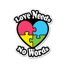 Interesting Heart Love Needs No Words Car Stickers On The Car Accessories KK Vinyl PVC 13cm*10cm Motorcycle Laptop Decal 2024 - buy cheap