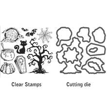 AZSG Happy Halloween Clear Stamps/seal for DIY Scrapbooking/Card Making/Photo Album Decoration Supplies 2024 - buy cheap