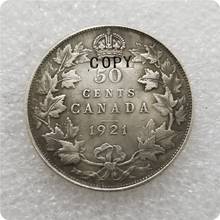 George V de Canadá, 1921,1932, 50 centavos, copia completa 2024 - compra barato