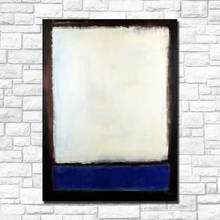 Cuadros de pared para sala de estar, lienzo abstracto azul y gris, decoración moderna para el hogar, pintura al óleo sin marco 2024 - compra barato