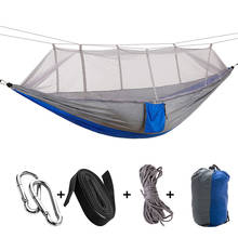 Portable Outdoor Camping Hammock, Parachute Fabric Hammock Net With Mosquito Net, Durable And Portable Hammock Tent 2024 - buy cheap