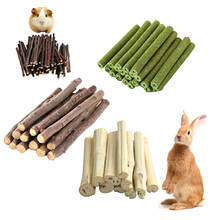 Wood Chew Stick Pet Grinding Rod Bite Toy Teeth Cleaner Apple Branch Bamboo Molar Rod For Hamster Chinchillas Rabbit Guinea 2024 - buy cheap