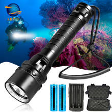 IP68 Powerful Diving Flashlight Highest Waterproof Professional Diving Light with Anti-skid Rope Use 5 X Super Bright Lamp Beads 2024 - buy cheap