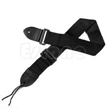 Nylon Guitar Strap Fuax Adjustable Leather Ends Electric Acoustic Guitar Bass 2024 - buy cheap