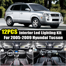 Luz LED Interior para coche, luz Canbus de lectura, cúpula, mapa, puerta, maletero, apta para Hyundai Tucson 2005, 2006, 2007, 2008, 2009 2024 - compra barato