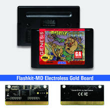 Астерикс и отличная аварийно-спасательных-USA метки Flashkit MD никелевое золото схема на основе печатной платы для Sega Genesis Megadrive игровая консоль 2024 - купить недорого