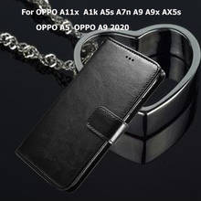 For OPPO A9 2020 OPPO A5 2020 Flip Case For OPPO AX5s A9x OPPO A7n A9 OPPO A5s A1k A11x Coque Funda Leather Cover Capas 2024 - buy cheap
