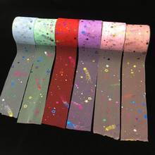 25Yard Star Sequin Tulle Roll Mesh Spool Organza Ribbon For DIY Tutu Skirt Baby Shower Birthday Wedding Party Table Runner Decor 2024 - buy cheap