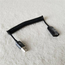 Adaptador usb tipo a macho para fêmea, extensão de dados, cabo de mola, usb 2.0 am para fio af preto, 1m 2024 - compre barato