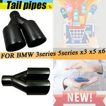 FOR BMW 3 Series 5 Series X3 X5 X6 Car Stainless Steel Car Muffler Exhaust Tail Throat Liner pipe car shape exhaust tail pipe mu 2024 - buy cheap