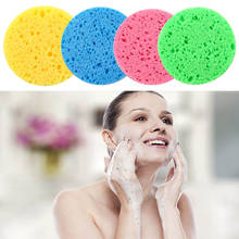 Natural Wood Sponge Compress Cosmetic Puff Facial Washing Sponge Face Care Cleansing Makeup Remover Tools 2024 - buy cheap