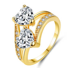 Anel feminino glamour, anel fashion mini com zircônia moda criativa fechada anel de metal colorido conjunto de decoração para festa de casamento joias presentes 2024 - compre barato