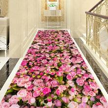 3D Flower Corridor Living Room Home Decoration Hotel Corridor Carpet Entrance / Corridor Non-slip Doormat Bedroom Floor Mat 2024 - buy cheap