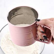 Handheld Stainless Steel Flour Sieve Powder Sifters Hand-Sieved Sugar Mesh Strainer Baking Accessories 2024 - buy cheap