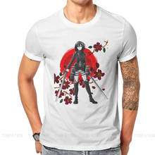 Ataque ao titan eren mikasa armin original tshirts mikasa ackerman impressão t camisa masculina engraçado topos 6xl 2024 - compre barato