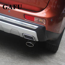 Stainless Steel Cover Decor For hyundai ix35 Exhaust Muffler Tips Rear Tail Pipe Tip Tailpipe End Trim 2010-2017 2024 - buy cheap