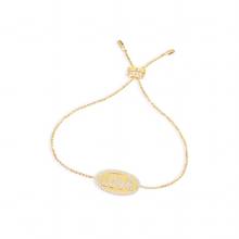 UMGODLY-pulsera de circonia cúbica para mujer, brazalete ajustable con letras de amor, Color oro amarillo, alta calidad, joyería de lujo 2024 - compra barato
