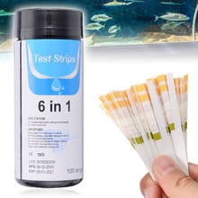 100pcs PH Level Test Strips Aquarium Fish Tank Total Alkalinity Nitrite Test Paper 6 In 1 For Water Quality Testing Tool 2024 - buy cheap