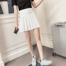 Minifalda plisada de cintura alta para mujer, falda de uniforme de tenis informal, de moda, color liso, #0402 2024 - compra barato