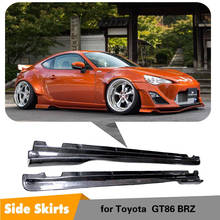 For Subaru BRZ Toyota FT86 GT86 Carbon Fiber Side Skirt Extension Bumper Lip 2013 2014 2015 2016 2017-2020 2024 - buy cheap