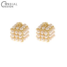 Diseño de Cordial, accesorios de joyería de 10x12MM, perlas de imitación, colgante de pendientes, bricolaje, forma de cubo, accesorios y componentes de joyería, 50 Uds. 2024 - compra barato