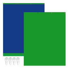Selens-Fondo de estudio fotográfico 2 en 1, telón no tejido, Color sólido, pantalla verde, llave de croma, 150x200CM con gancho 2024 - compra barato