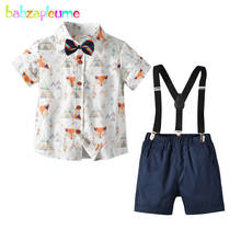 Toddler Boy Summer Clothes Cartoon Print Cotton Short Sleeve Baby T-shirt+Shorts For Kids Outfits Children Clothing Set BC1847-1 2024 - buy cheap