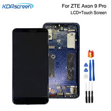 Amoled For ZTE Axon 9 Pro LCD Display Touch Screen Digitizer Repair Parts For ZTE Axon 9 Pro Screen LCD Display With Frame 2024 - buy cheap