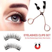 Magnetic Eyelash Curler With Quantum Soft Magnetic False Eyelashes Set Easy To Wear Magnetic Lashes Set No Glue False Eyelashes 2024 - buy cheap