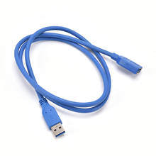 Usb3.0 sincronização de dados conector rápido usb 3.0 macho ao cabo de extensão fêmea para o disco rígido do telefone para o computador portátil impressora 1.5m cabo de velocidade 2024 - compre barato